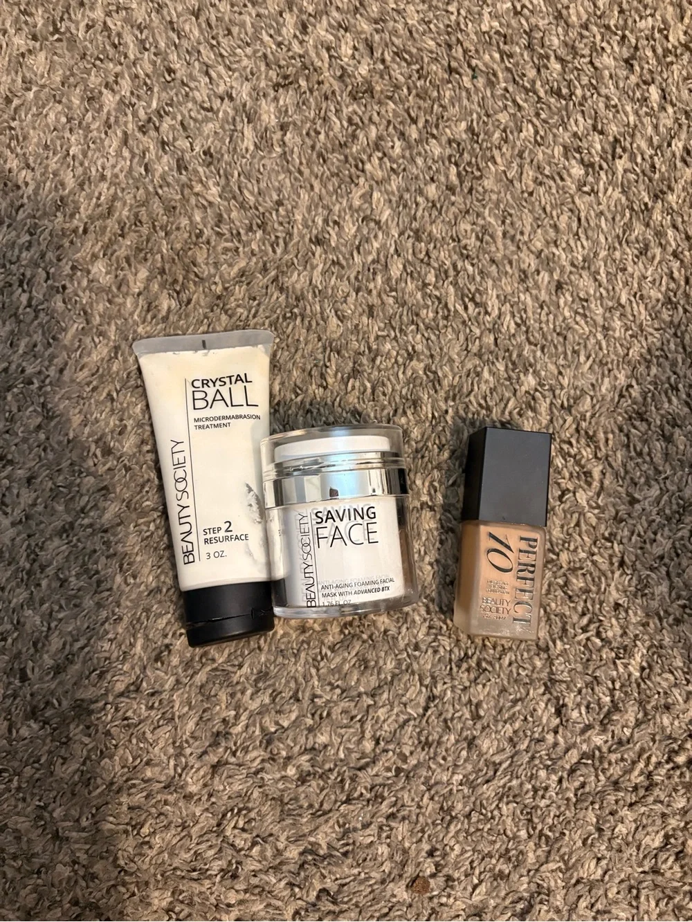 Saving Face Antaging Foaming Facial Mask & Crystal Ball Resurface - Cream